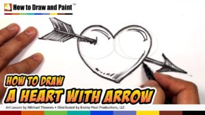 How to Draw a Love Heart: Red Ribbon 